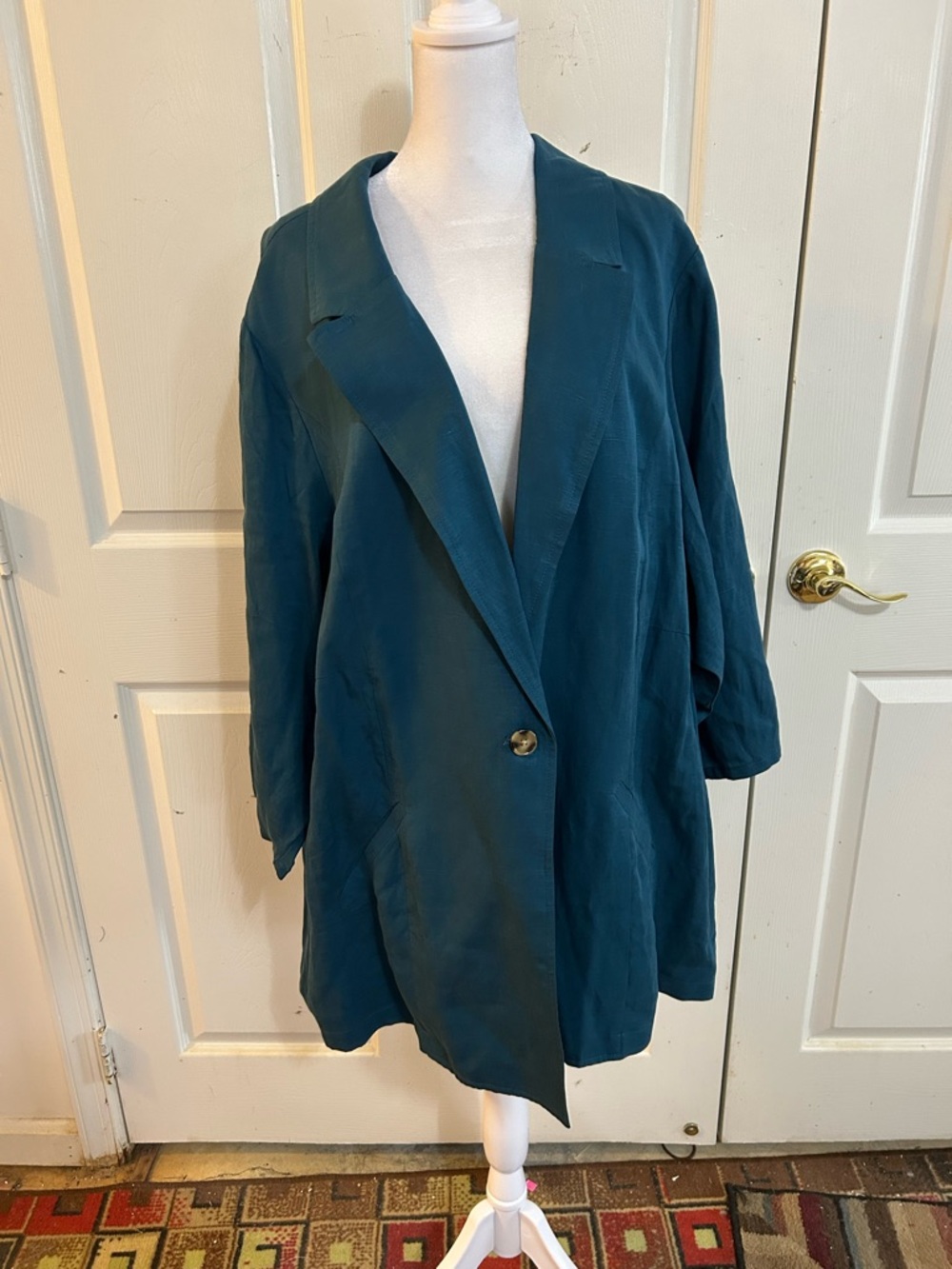 NWT Torrid teal blazer, size 5X (their 5)